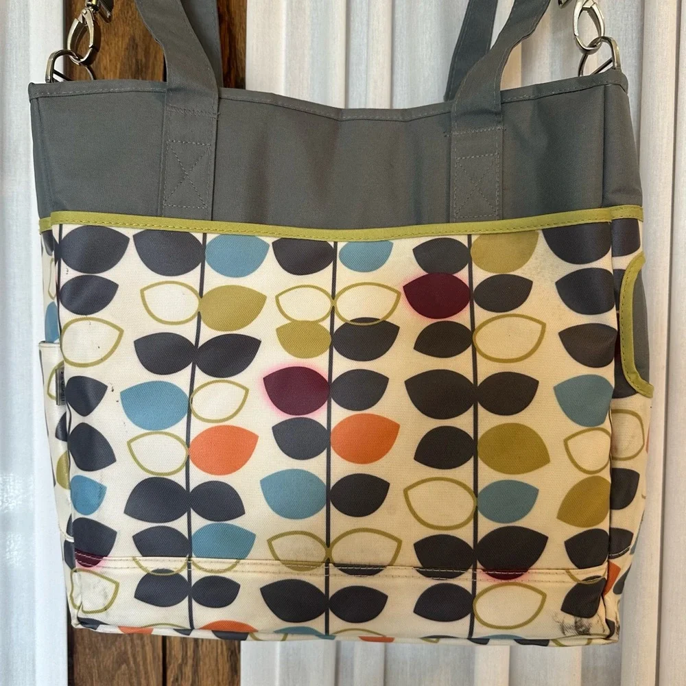 JJ Cole Collections Mode Mixed Leaf Diaper Tote Bag
